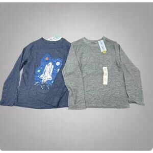 Boys’ Long-Sleeve Shirts, Size S (6-7) New,  2-Pack